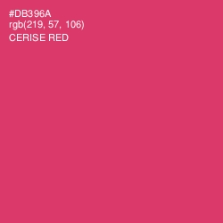 #DB396A - Cerise Red Color Image