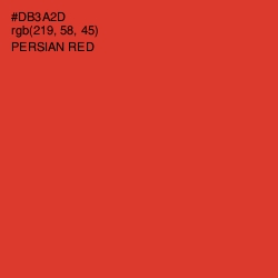 #DB3A2D - Persian Red Color Image