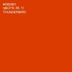 #DB3B01 - Thunderbird Color Image