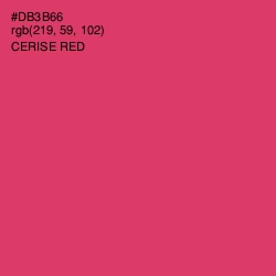 #DB3B66 - Cerise Red Color Image