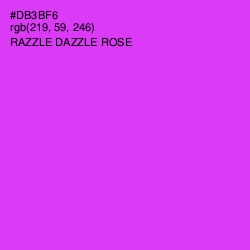 #DB3BF6 - Razzle Dazzle Rose Color Image