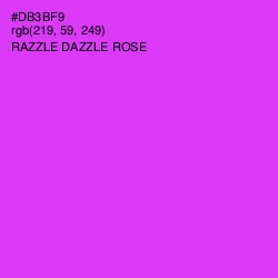 #DB3BF9 - Razzle Dazzle Rose Color Image