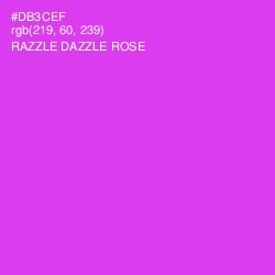 #DB3CEF - Razzle Dazzle Rose Color Image