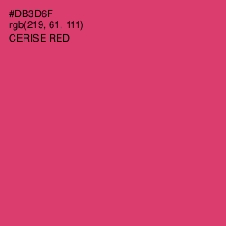 #DB3D6F - Cerise Red Color Image