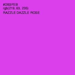 #DB3FEB - Razzle Dazzle Rose Color Image