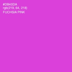 #DB40DA - Fuchsia Pink Color Image