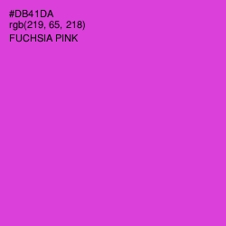 #DB41DA - Fuchsia Pink Color Image