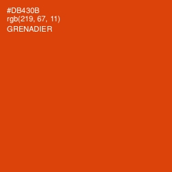 #DB430B - Grenadier Color Image