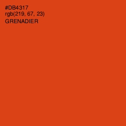 #DB4317 - Grenadier Color Image
