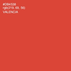 #DB4538 - Valencia Color Image