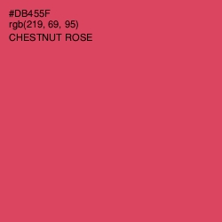 #DB455F - Chestnut Rose Color Image