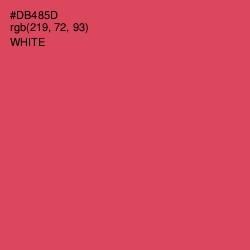 #DB485D - Chestnut Rose Color Image