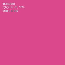 #DB488B - Mulberry Color Image