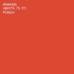 #DB4933 - Punch Color Image