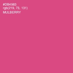 #DB4983 - Mulberry Color Image