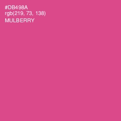 #DB498A - Mulberry Color Image