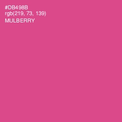 #DB498B - Mulberry Color Image