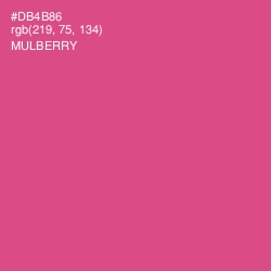 #DB4B86 - Mulberry Color Image