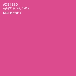 #DB4B8D - Mulberry Color Image