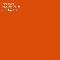#DB4C08 - Grenadier Color Image