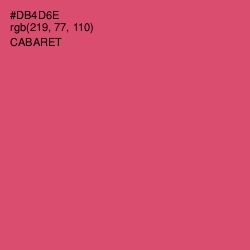 #DB4D6E - Cabaret Color Image