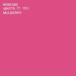 #DB4D83 - Mulberry Color Image