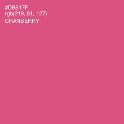 #DB517F - Cranberry Color Image