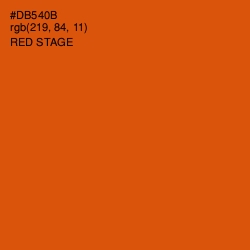 #DB540B - Red Stage Color Image