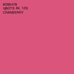 #DB547B - Cranberry Color Image