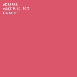 #DB556B - Cabaret Color Image