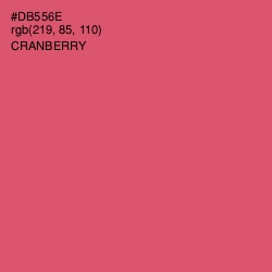 #DB556E - Cranberry Color Image