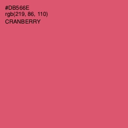 #DB566E - Cranberry Color Image