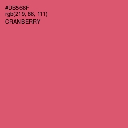 #DB566F - Cranberry Color Image