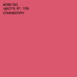 #DB576D - Cranberry Color Image