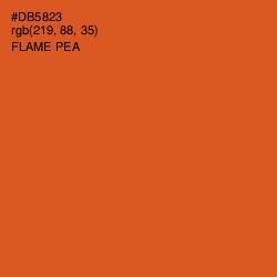 #DB5823 - Flame Pea Color Image