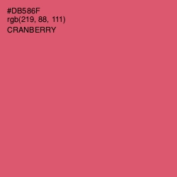 #DB586F - Cranberry Color Image