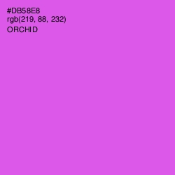 #DB58E8 - Orchid Color Image