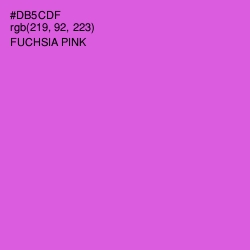 #DB5CDF - Fuchsia Pink Color Image