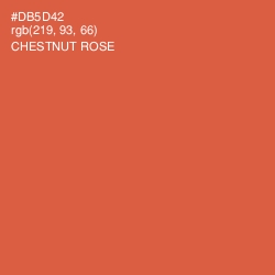 #DB5D42 - Chestnut Rose Color Image