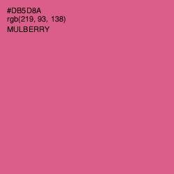 #DB5D8A - Mulberry Color Image