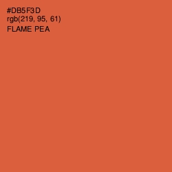 #DB5F3D - Flame Pea Color Image