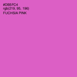 #DB5FC4 - Fuchsia Pink Color Image