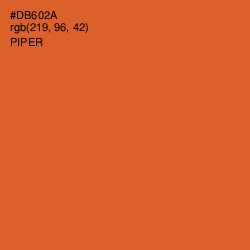 #DB602A - Piper Color Image