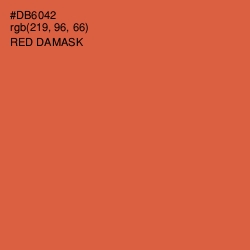 #DB6042 - Red Damask Color Image