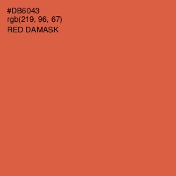 #DB6043 - Red Damask Color Image