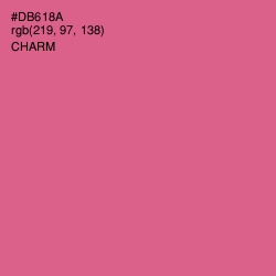 #DB618A - Charm Color Image