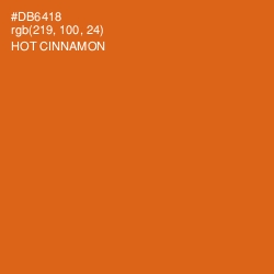 #DB6418 - Hot Cinnamon Color Image