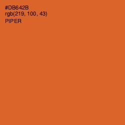 #DB642B - Piper Color Image