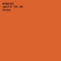 #DB642E - Piper Color Image