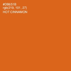 #DB651B - Hot Cinnamon Color Image